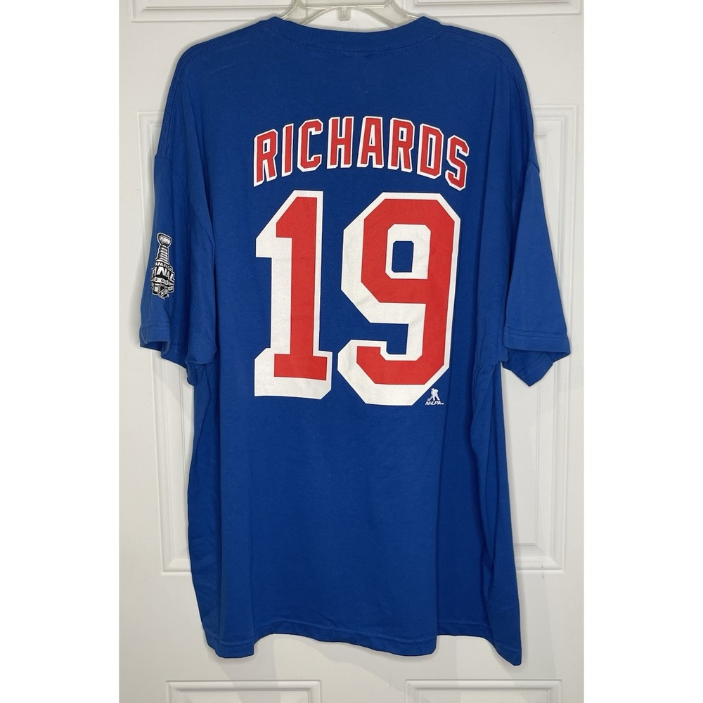 Reebok 2XL Brad Richards #19 New York Rangers T-Shirt 2014 Stanley Cup Final